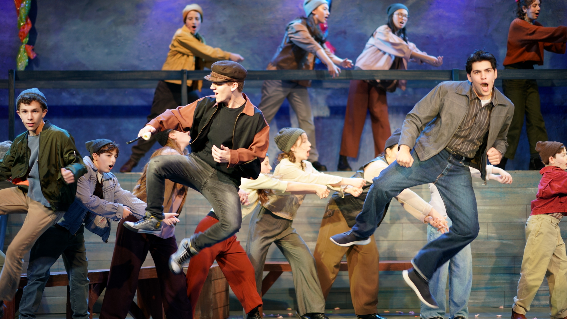 Andrew performing in theater productions